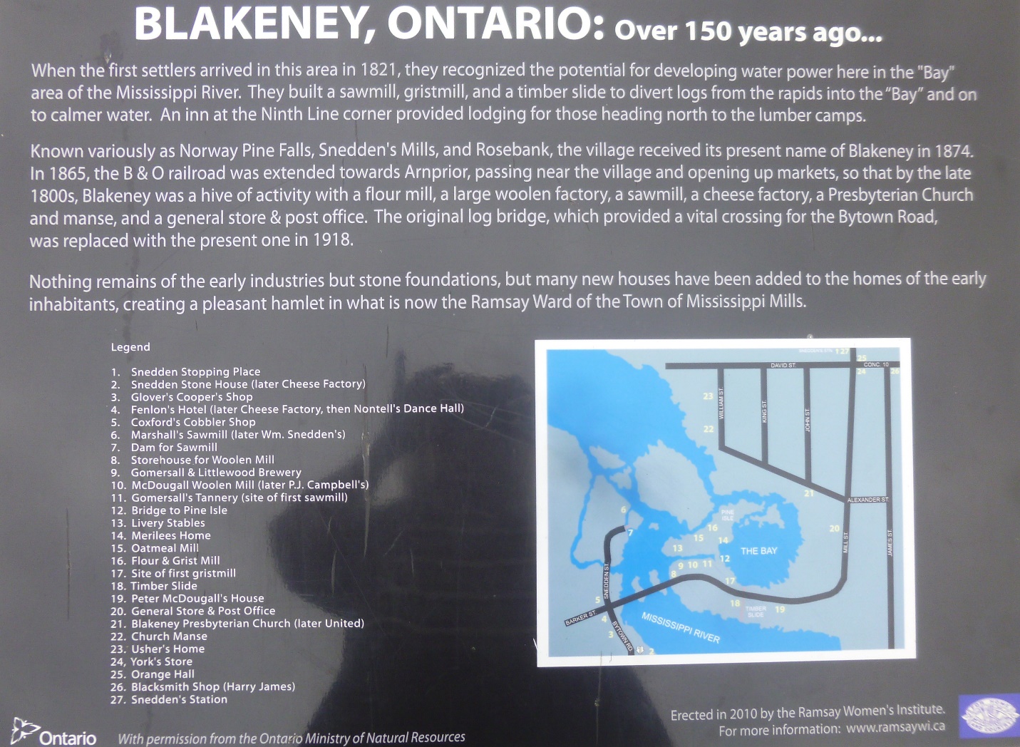 Photo of Blakeney Plaque