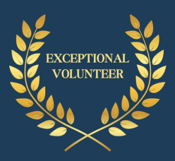 Exceptional Volunteer button