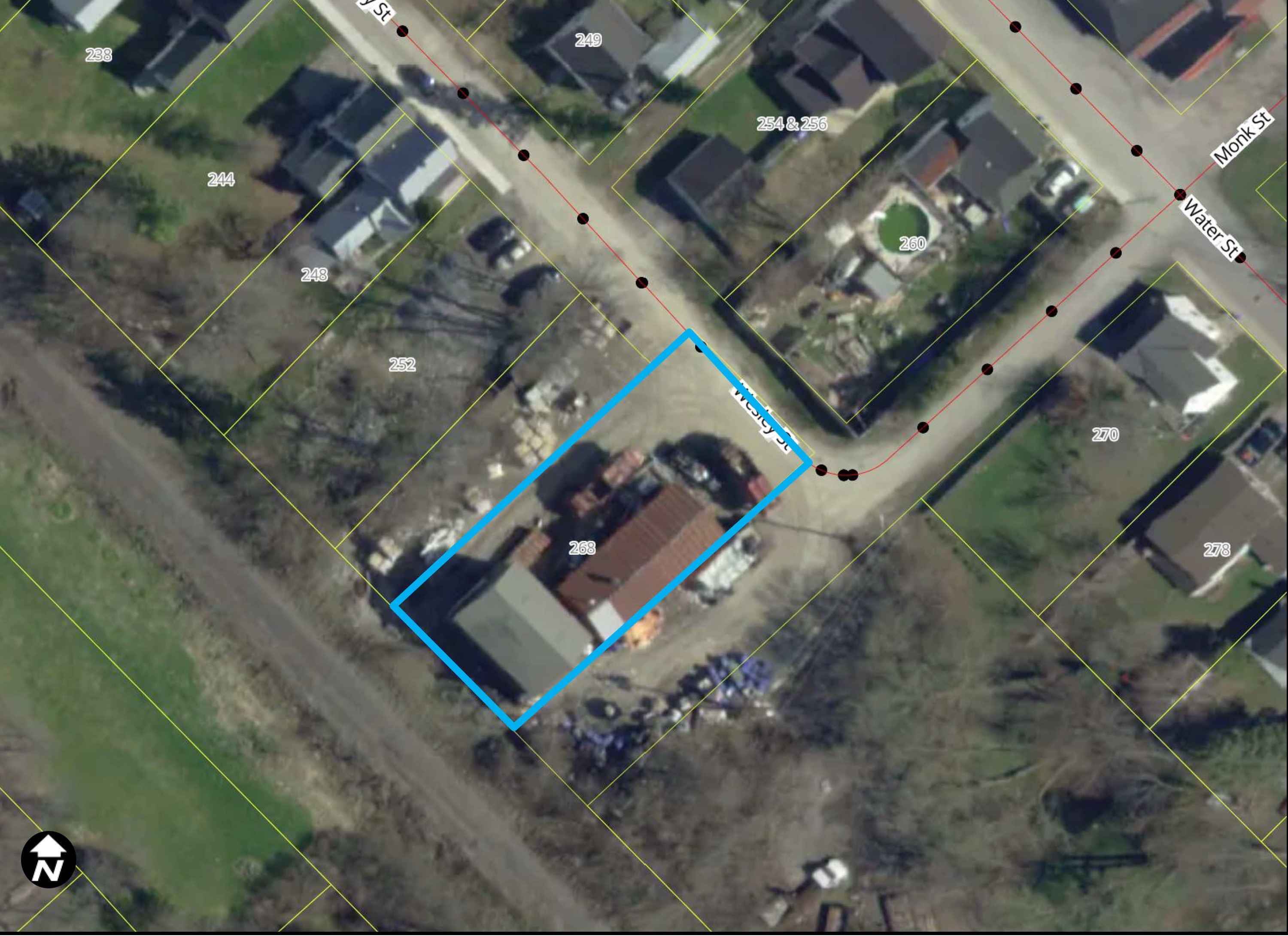 Satellite view of 268 Wesley Street, Almonte Ward, Municipality of Mississippi Mills