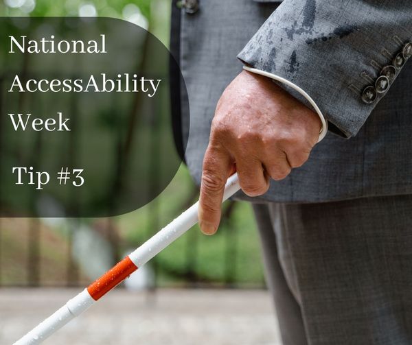 National AccessAbility Week Tip #3 Cover Photo 