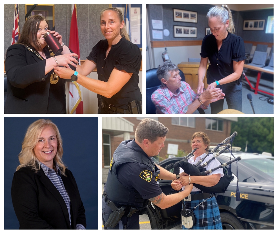 Photo collage showing fake arrests of council members for fundraiser