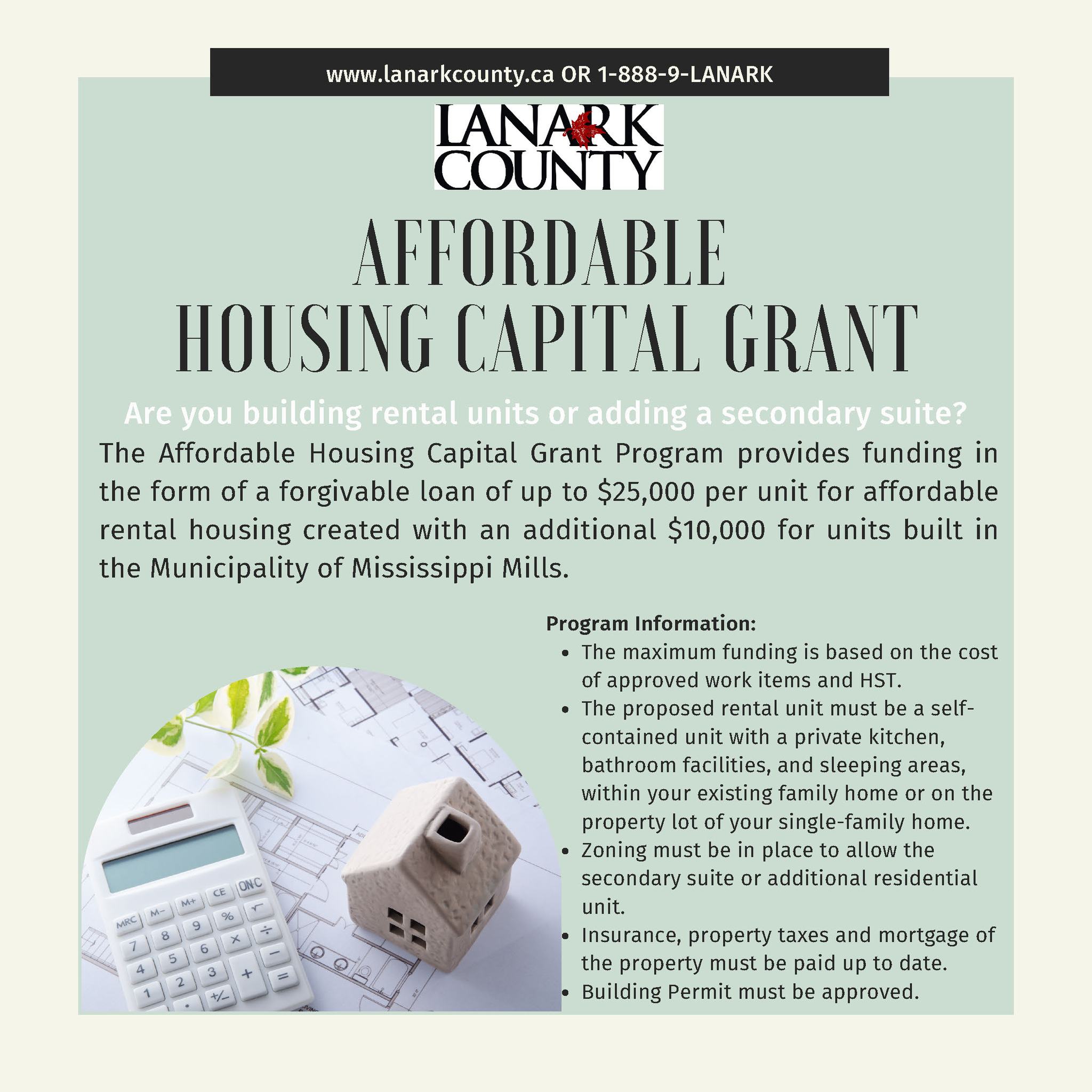Affordable Housing Grant Program infographic