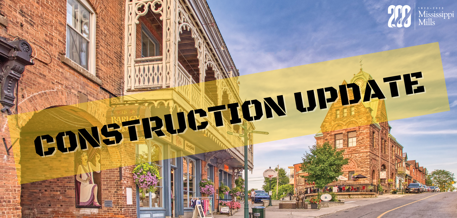 Construction update graphic