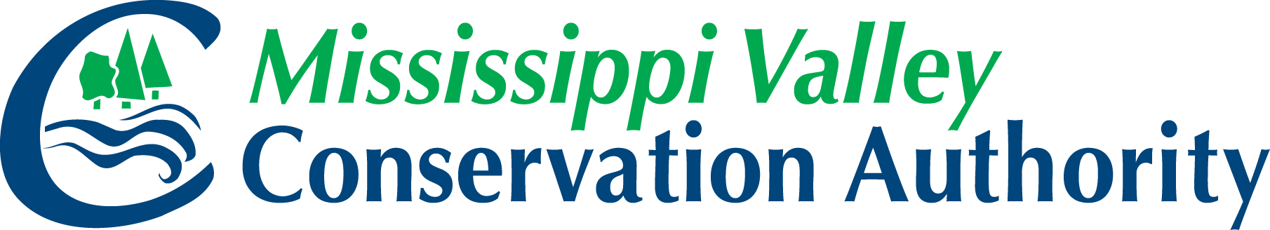 Blue and green text logo reading 'Mississippi Valley Conservation Authority'