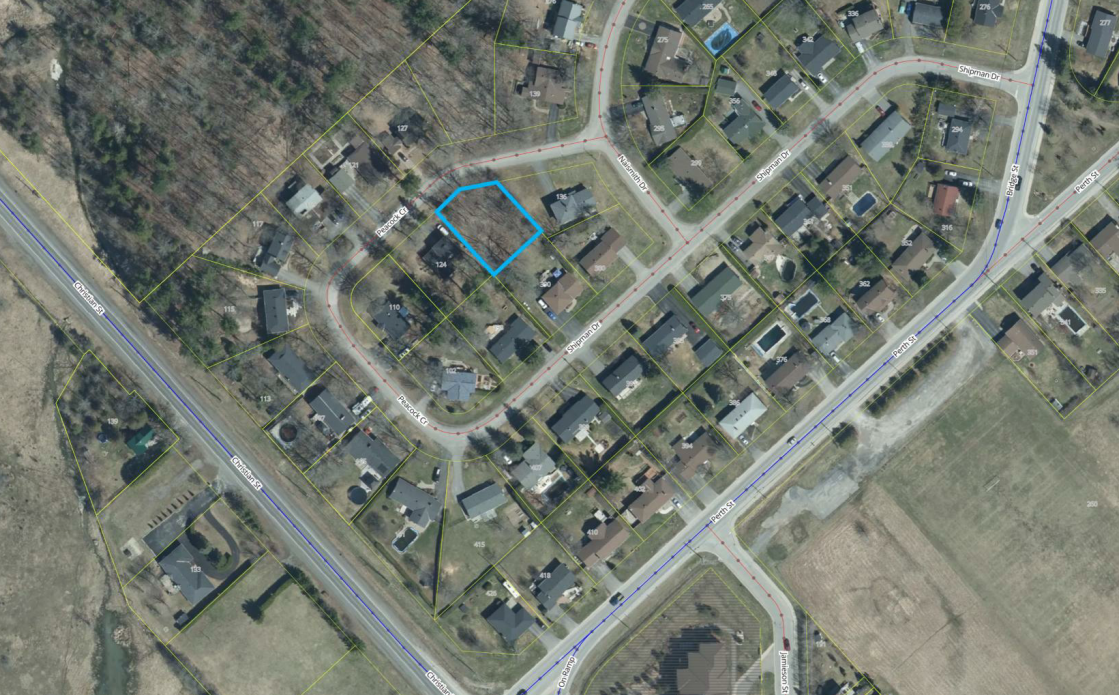 Satellite image of an area of Mississippi Mills