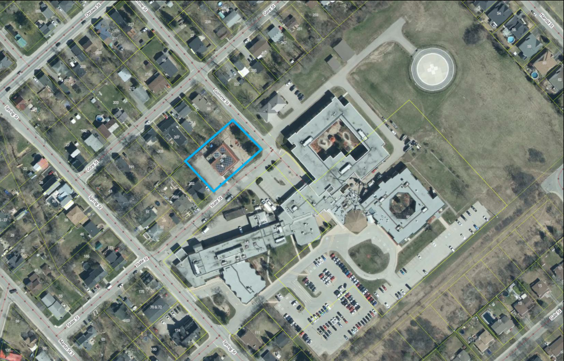 Satellite image showing area of Mississippi Mills