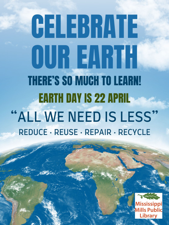 Graphic promoting Earth Day on April 22