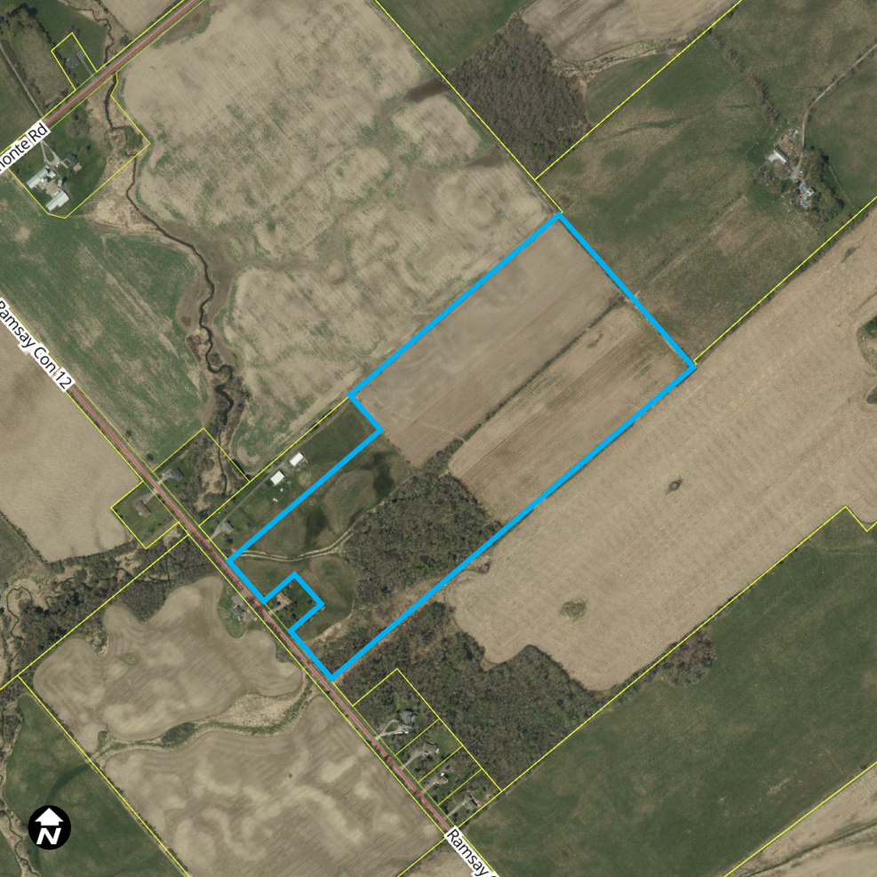 Satellite image of 1214 Ramsay Concession 12, Muncipality of Mississippi Mills