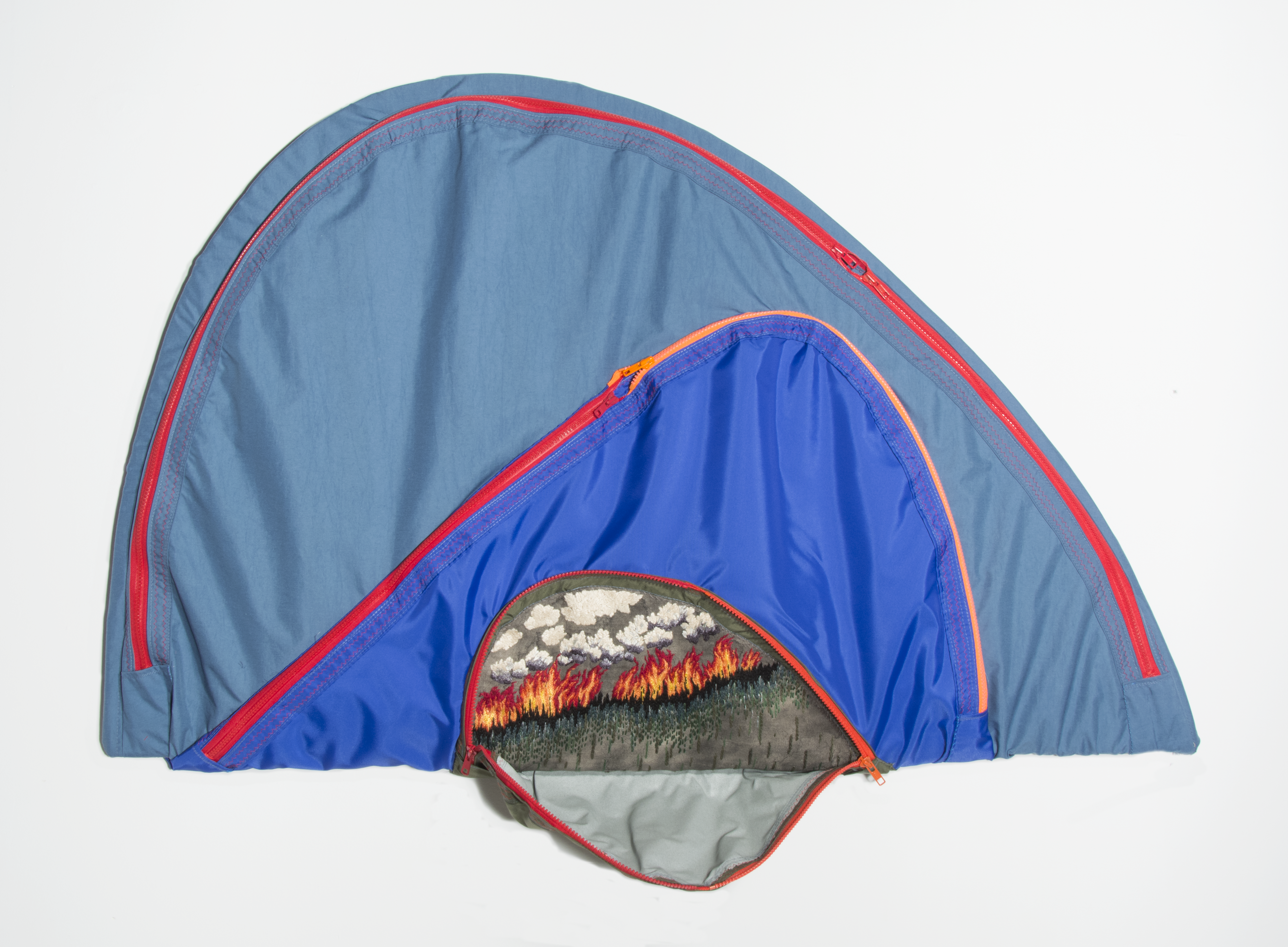 Photo of tent from 'Gear' exhibit at Mississippi Valley Textile Museum