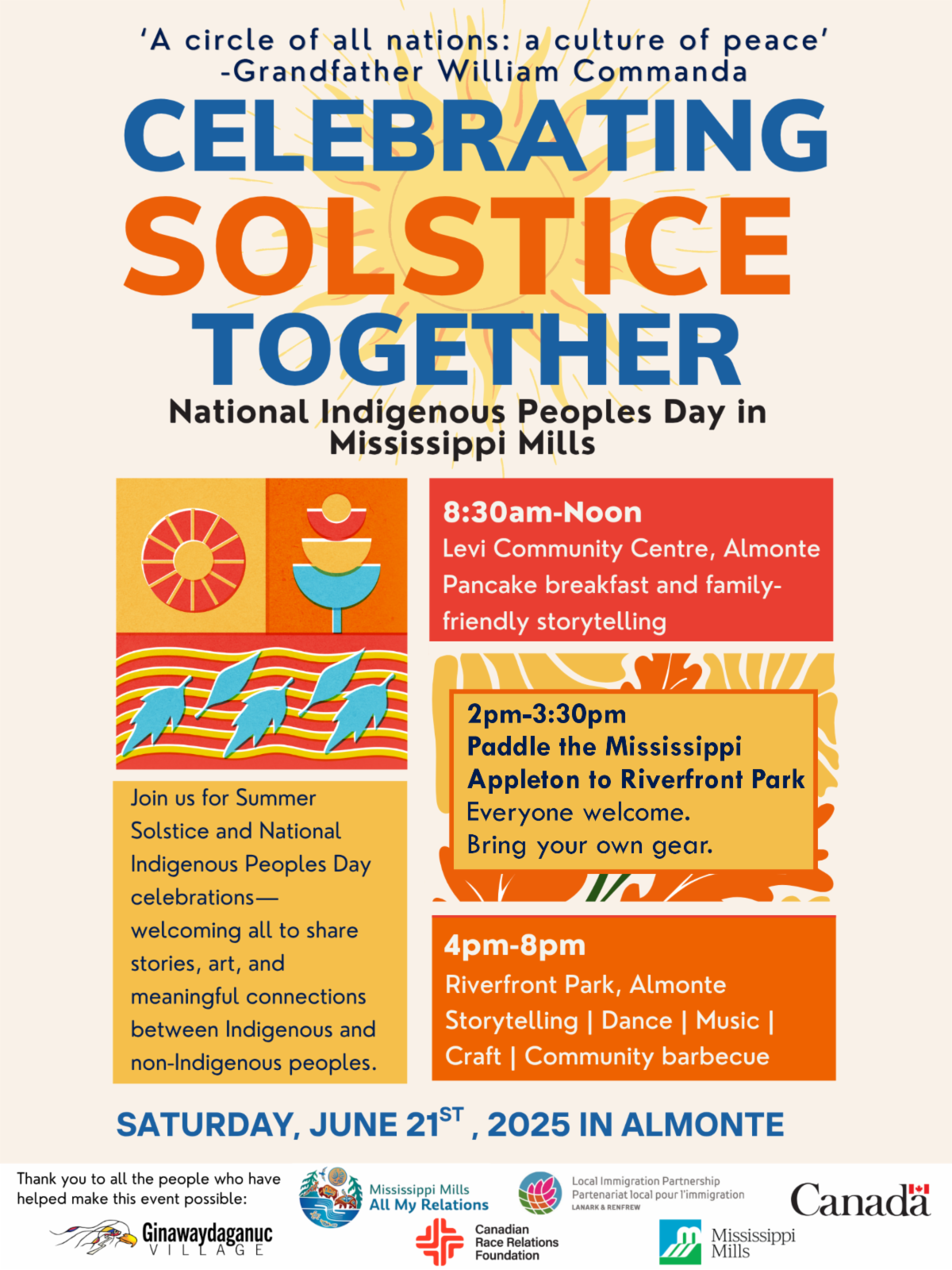 Updated poster for Celebrating Solstice Together event