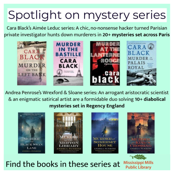 Graphic on mystery series' available at Mississippi Mills Public Library