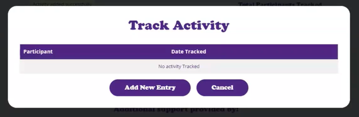 The participaction webpage
