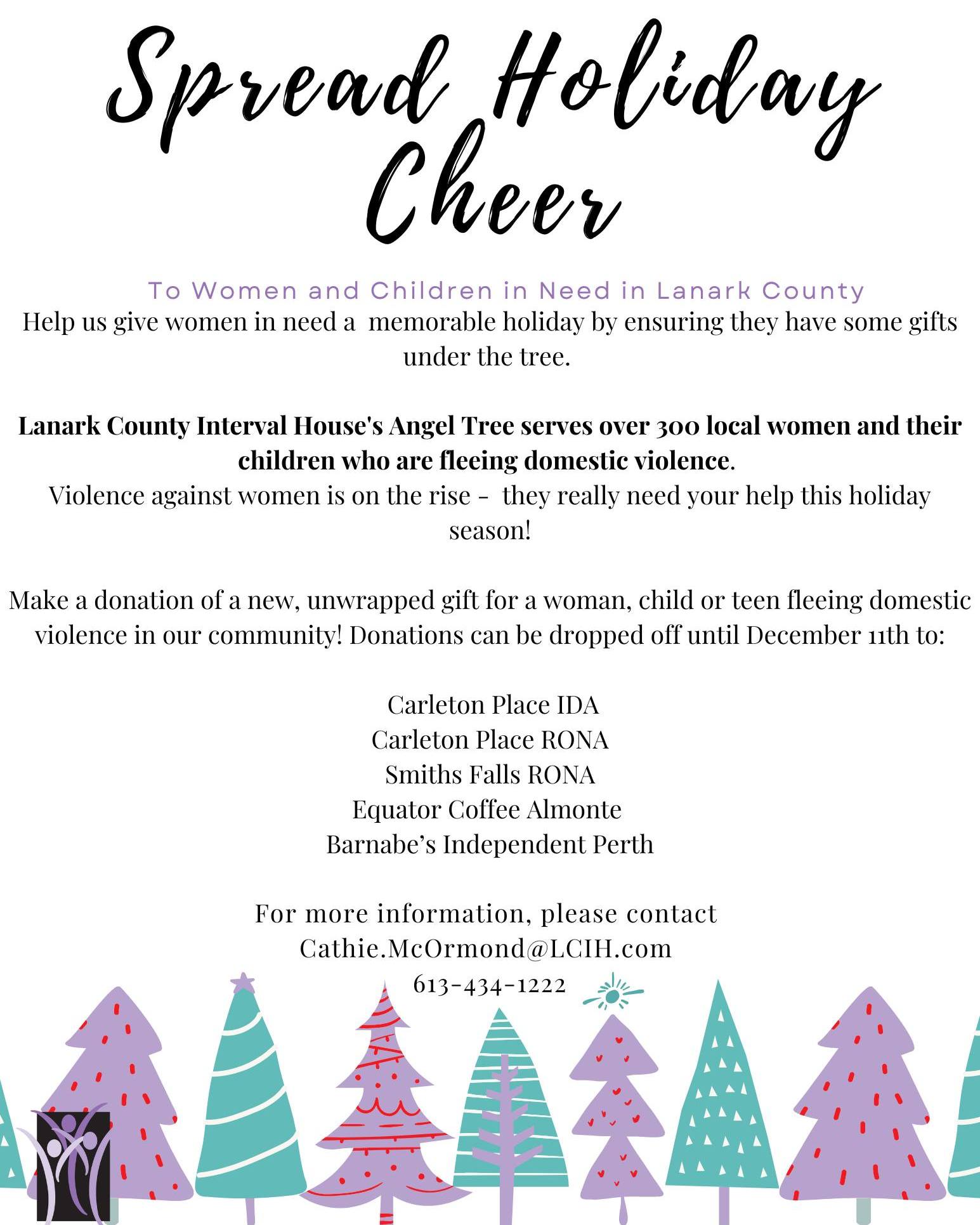 Poster promoting 2025 LCIH Angel Tree Campaign